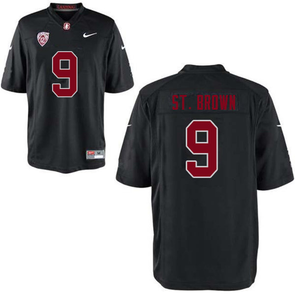 Men #9 Osiris St. Brown Stanford Cardinal College Football Jerseys Sale-Black